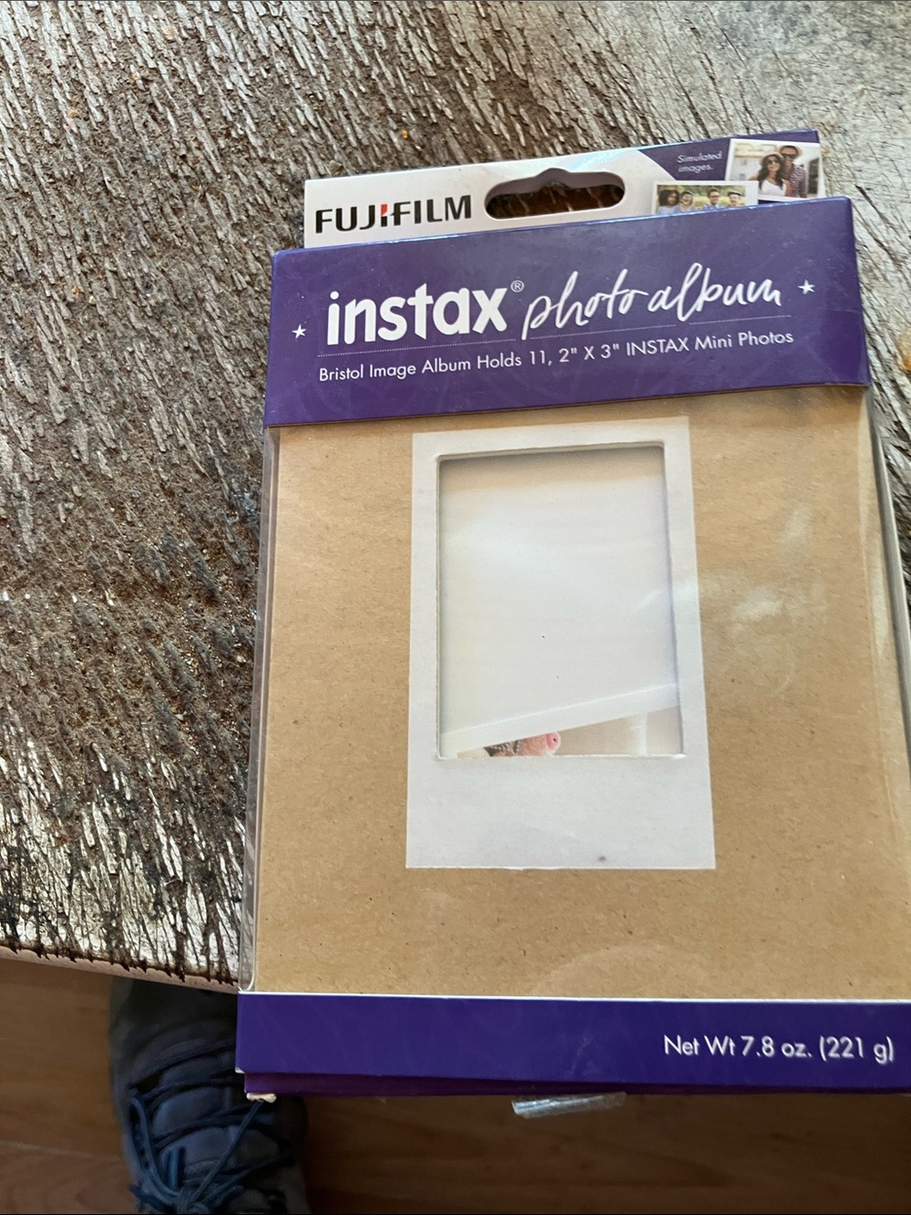Fujifilm Instax Photo Album in Kraft Brown with Purple Accents